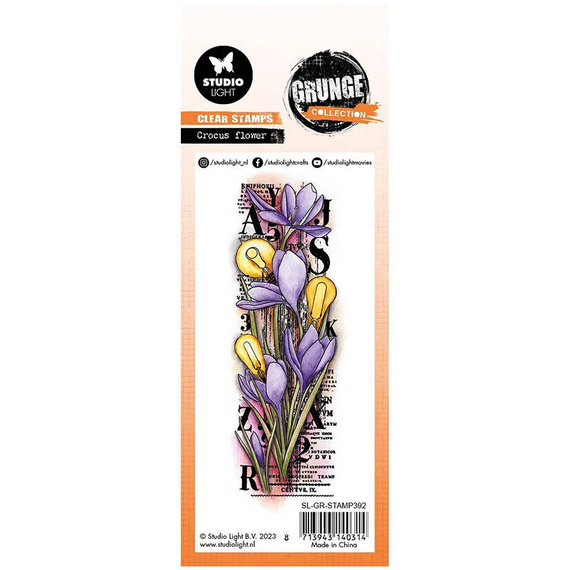 STUDIOLIGHT - Transparenten Stempel - Crocus flower, Krokus