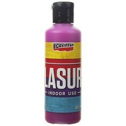 PENTART Holzbeize Holzlasur Holzflecken Lasur - magenta 80 ml