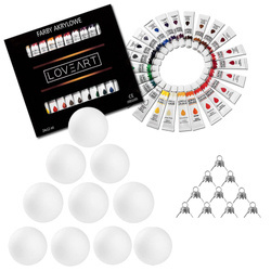 Decoupage-Set zum Bemalen von Kugeln aus Polystyrolkugeln