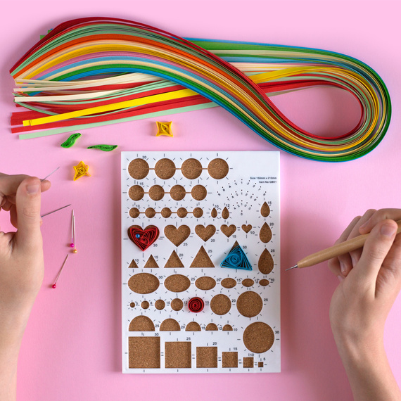 Set von Streifen und Zubehör für Quilling - Loveart