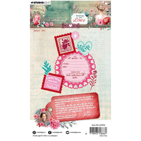 Stanzform Präge Stanzschablone Cutting Die und Stempel - StudioLight - Heart ATC