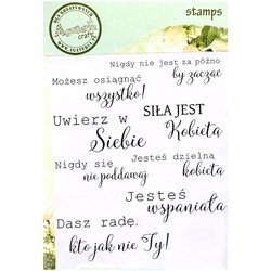 AGATERIA - Transparent Stempel Motivstempel Clear Stamp - Napisy na każdą okazję Untertitel PL für alle Gelegenheiten PL