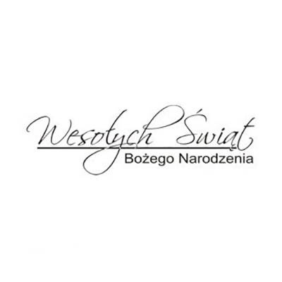 AGATERIA - Transparent Stempel Motivstempel Wesołych Świąt - Untertitel PL 