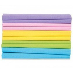 HAPPY COLOR Krepppapier Floristenkrepp Krepp-Papier 10Stk. 25x200cm, Pastellfarben