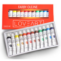 LOVEART Acrylfarben 12x12ML Acrylset Farben Farbenset Künstlerfarbe Malfarben