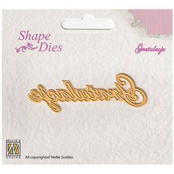 NELLIES Stanzform Präge Stanzschablone Scrapbooking Cutting Die, Gratulacje SD069