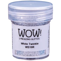 WOW! Embossing powder - Prägepulver - Glitters White Twinkle Weiß
