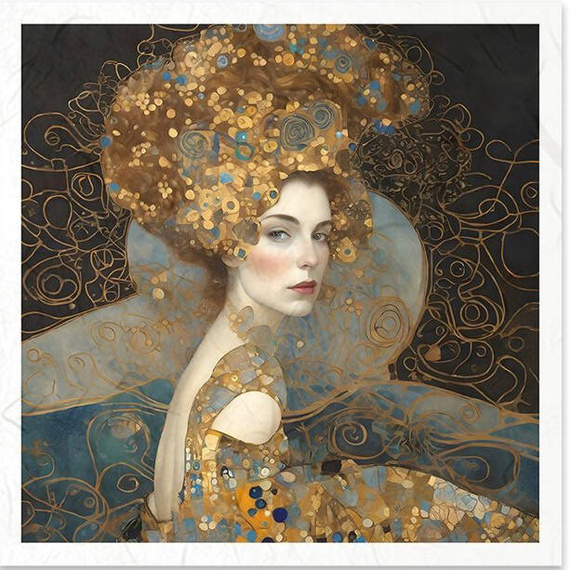 Scrapbooking-Bastelpapier-Set reis - ITD - RSM127 Frauenmosaik - Inspiriert von Klimt