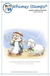 Stempel - Whimsy Stamps - Penguin Shepherd / pingwin owieczka