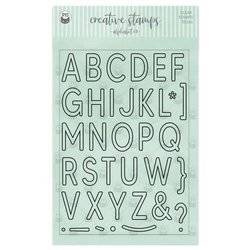 P13 Transparent Stempeln Set Motivstempel Clear Stamps, Alphabet 02