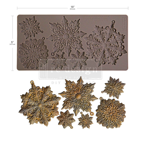 PRIMA SILIKONFORM Mold Abformen Gießen Mould, Frosted Snowflake