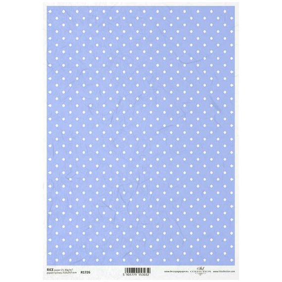 Reispapier für Decoupage in Punkten ITD-R1726 - A4