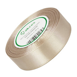 SATINBAND 25mm/32m SCHLEIFENBAND Geschenkband Dekoband - Silber