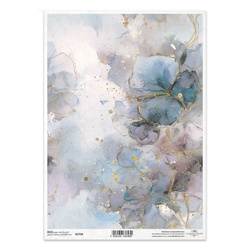 Reispapier für Decoupage A4 - dekorative Muster, florale Motive - R2708 - Itd Collection