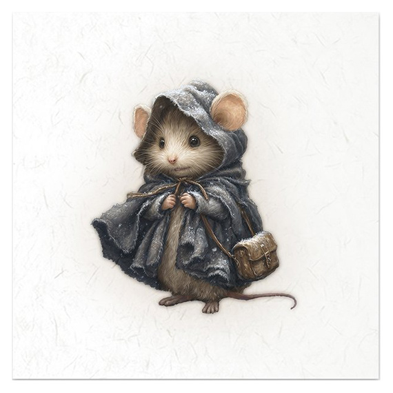 Reispapier-Set - Mäuse, Kleidung, Aquarellillustrationen - RSM212 - Itd Collection