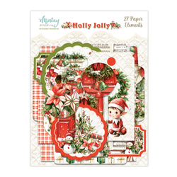 Papierumschläge und Anhänger - Mintay - Holly Jolly 27 Stück