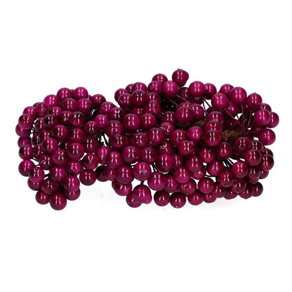 Beerenzweig - kastanienbraun - 1 Zweig mit 40 Beeren