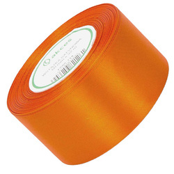 Satinband 50 mm - Orange - 32 Meter