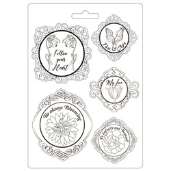 STAMPERIA flexible Gießform aus Kunststoff Form Mold Mould Dekor - Romantic Garden House