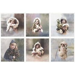 Reispapier Set - ITD RSM086 Winter Vintage Kinder