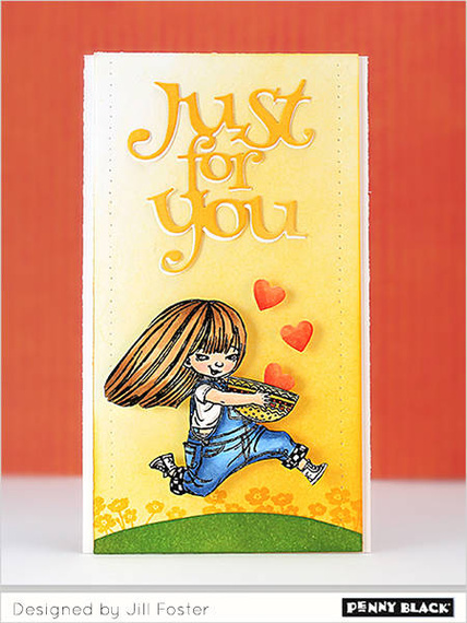 PENNY BLACK  Motivstempel Clear Stamp - Bowl of...  Mädchen mit einer Schale