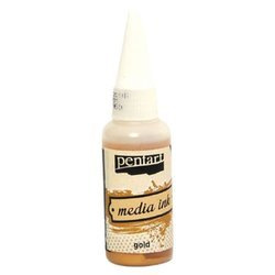 PENTART - Tinte auf Alcoholbasis - Media Ink - Gold 20ml