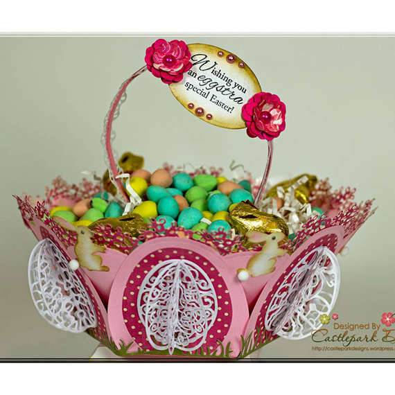 CHEERY LYNN Stanzform Präge Stanzschablone Cutting Die - Lace Egg 3 / Durchbrochenes Osterei