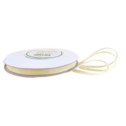 Farbband / Organzaband hellgelb 6mm x 23m