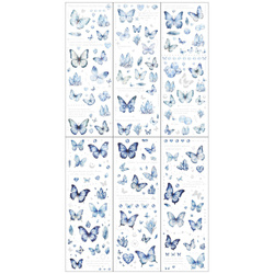AUFKLEBER folie - Blaue Schmetterlinge
