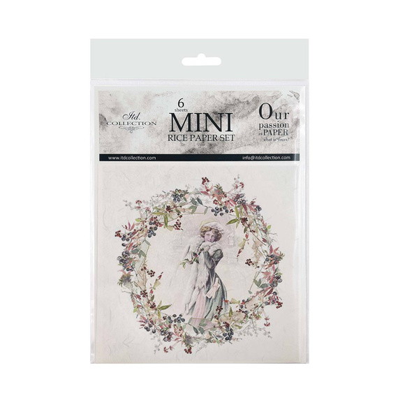 Reispapier-Set - ITD - RSM042 Kranz, Vintage, Frauen