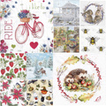 VINTAGE SERVIETTEN 1 Stück Motivservietten Decoupage Napkin 33x33cm, Engel 101