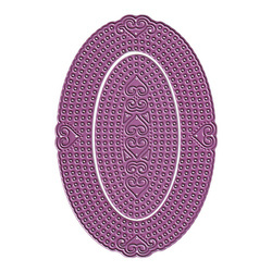 CHEERY LYNN Stanzform Präge Stanzschablone Cutting Die - Lords &amp; Commons Oval Doily DL308 Oval-Servietten