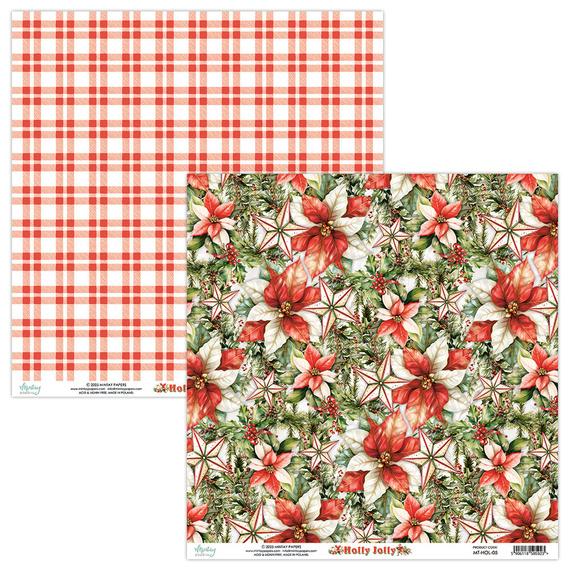 Scrapbooking Papier Set 30x30 - Mintay - Holly Jolly