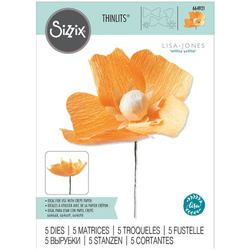 SIZZIX Stanzform Präge Stanzschablone Cutting Die, California Poppy by Lisa Jones Mohn
