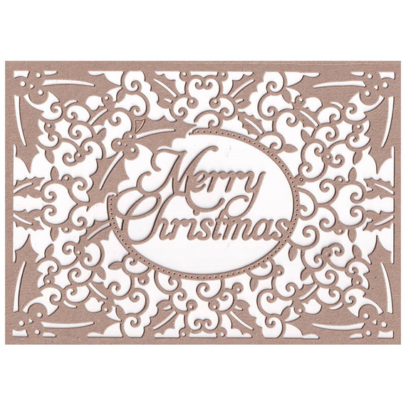 FIRST EDITION Stanzform Präge Stanzschablone Cutting Die - Weihnachtsbasteln eine Karte - Frohe Weihnachten