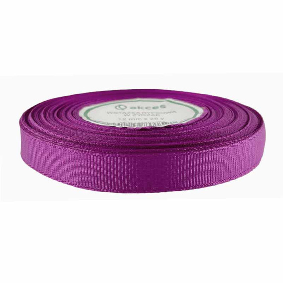 Ripsband 12 mm, violett, 22,5 Meter