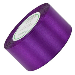 Satinband in Dunklem Heideviolett, 50 mm x 32 m