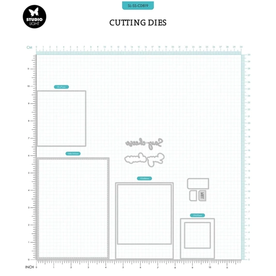 STUDIO LIGHT - Stanzform Präge Stanzschablone Cutting Die - Polaroid-Rahmen