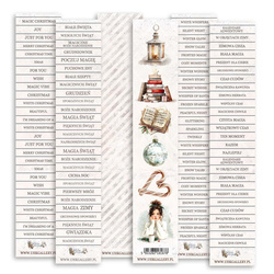 Scrapbooking Streifen Set 5x30 cm - UHK Gallery - White Whispers