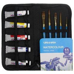 Reise-Malset im Koffer - Phoenix - Aquarellfarben 5x12 ml, 5 Pinsel