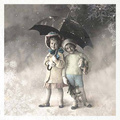 Reispapier-Set - ITD RSM087 vintage Kinder Winter