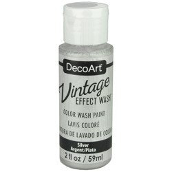 DECOART - Vintage Effect Wash - Alterungsfarbe - Silver 59ml