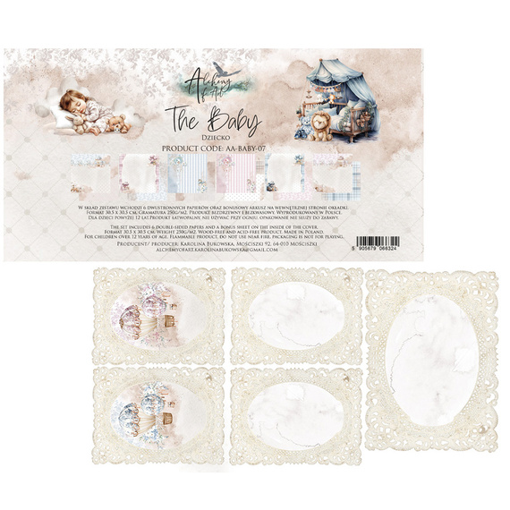 ALCHEMY OF ART Set 30x30cm Scrapbooking Papier, The Baby