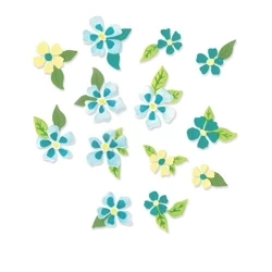 SIZZIX Stanzform Präge Stanzschablone Cutting Die, Painterly Blooms & Background