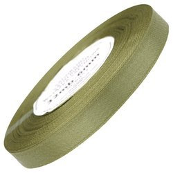 Satinband 12 mm - Cognac - 32 lfm