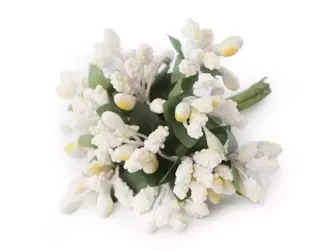 Dekorativer Blumenstrauß - Creme