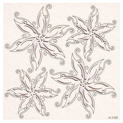 Dekorpappe Die Cut Chipboard - Holly Jolly - Weihnachtsstern SCRAPINIEC