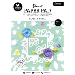 STUDIO LIGHT Scrapbooking-Papier Set A5 mit Elementen - Grunge