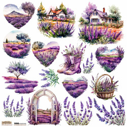 AUFKLEBER - ScrapLove - Lavender 3 - Lavendel 3