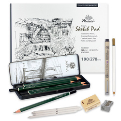 Skizzierset mit A5 Skizzenbuch - das komplette Set für Illustratoren